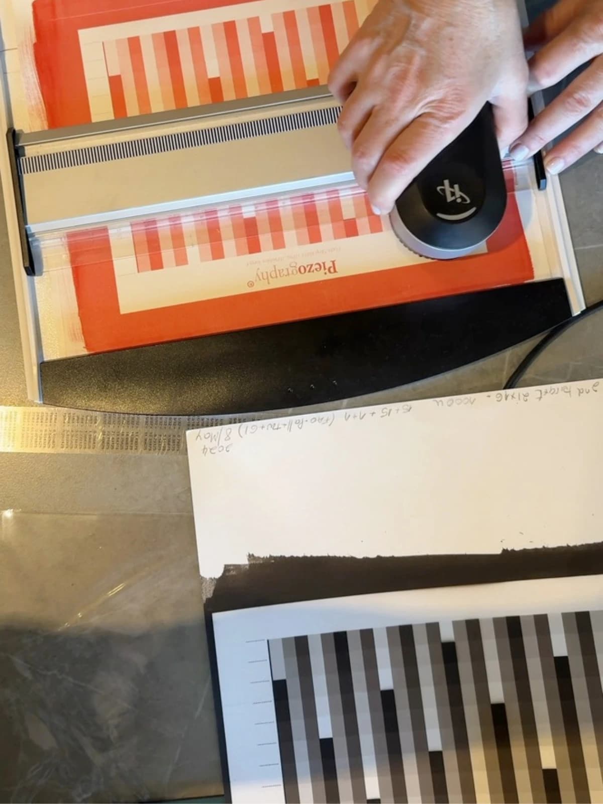 Ink calibration and linearization tests.