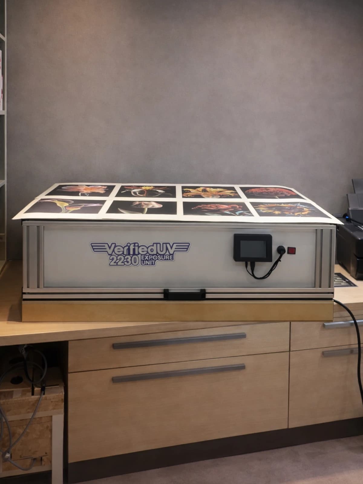 UV exposure light source.