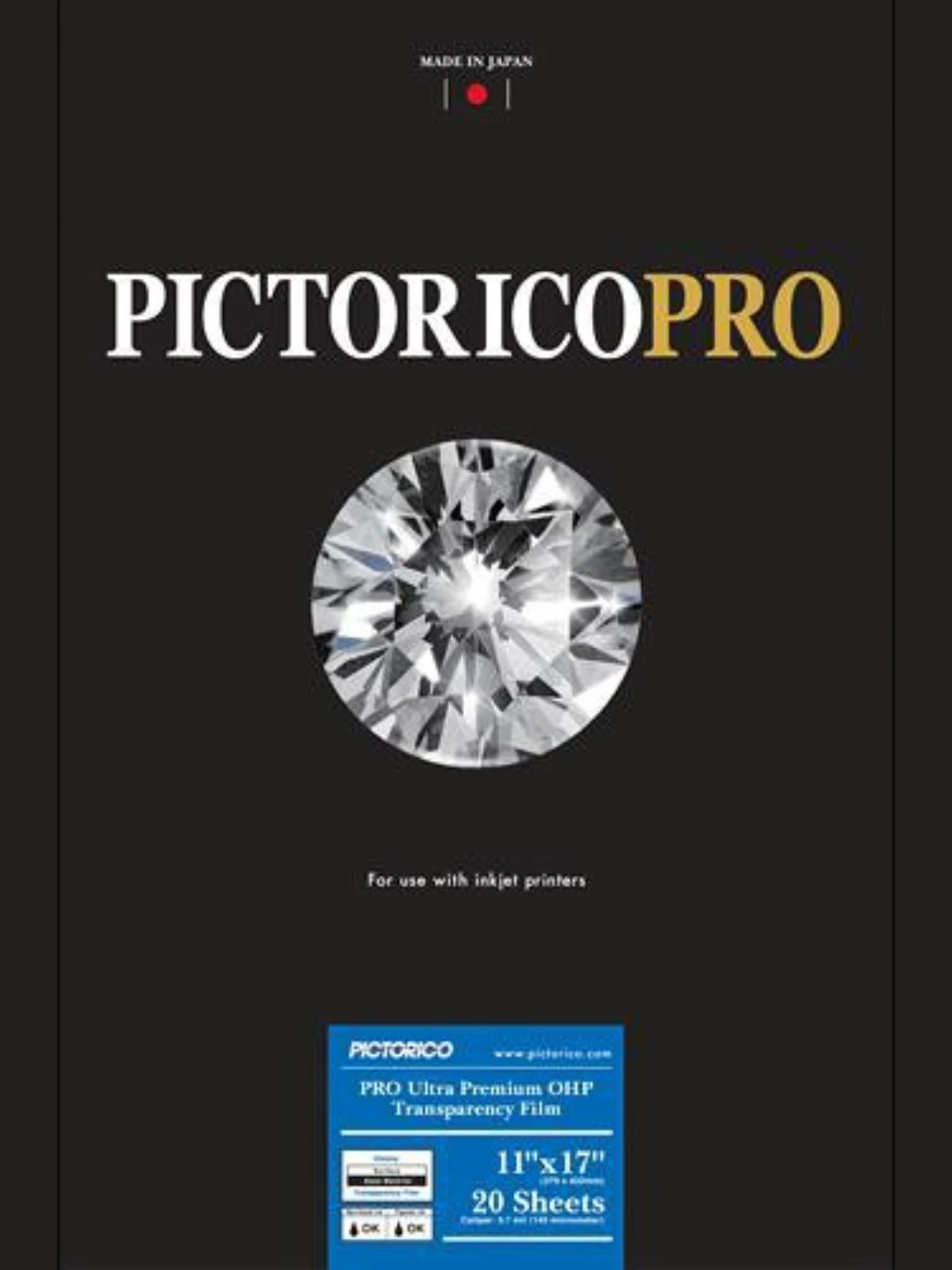 Large-format digital negatives on transparency film.