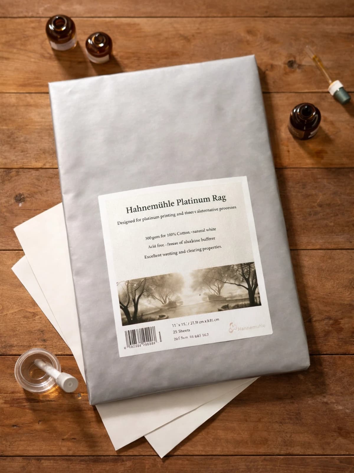 Hahnemühle Platinum Rag paper.