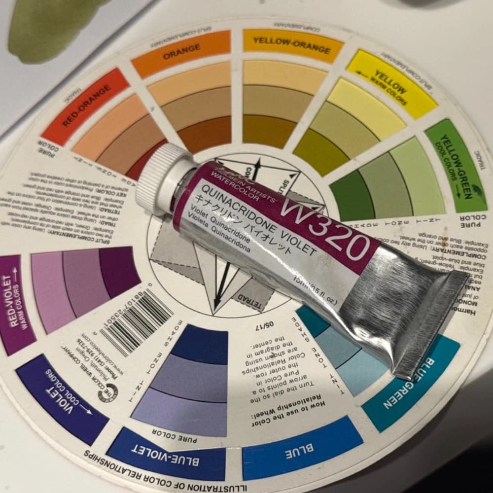 Watercolor pigments.