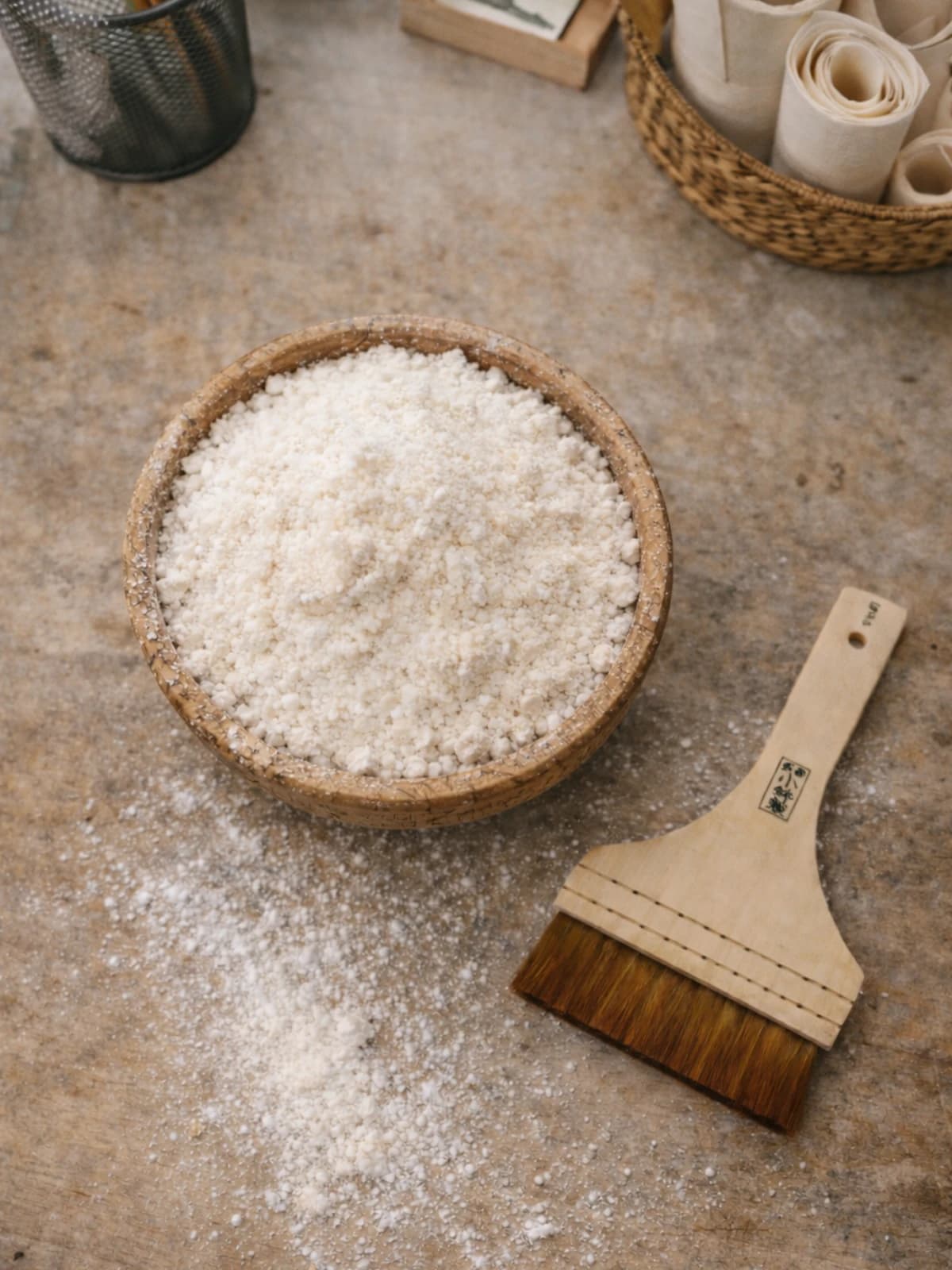 Gelatin sizing for surface control.