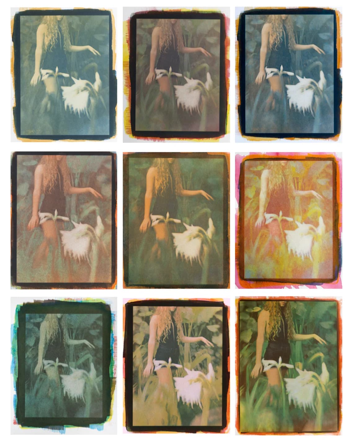 Color Study: Girl with Flowers