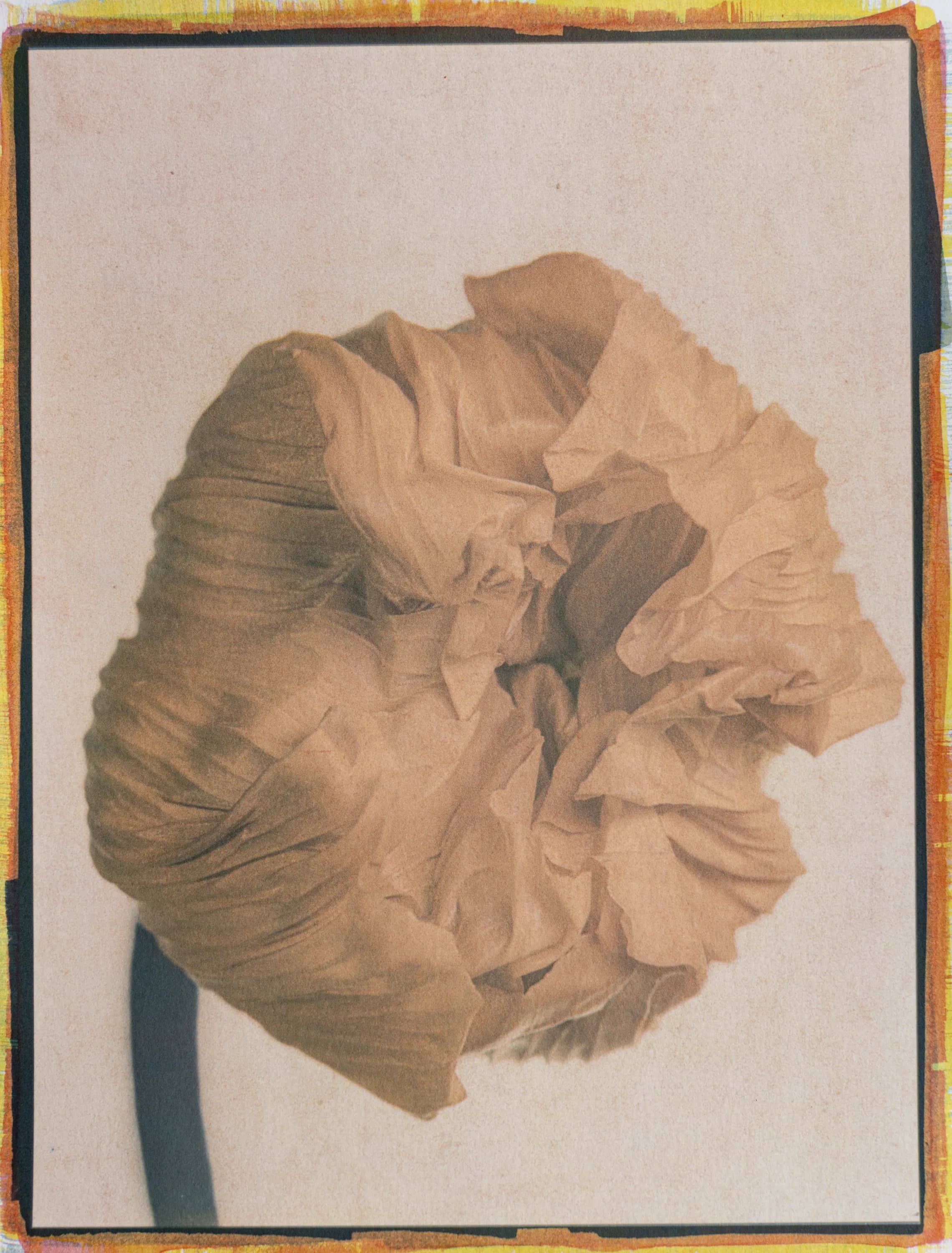 27- Tricolor Gum Bichromate over Cyanotype over Malde Ware